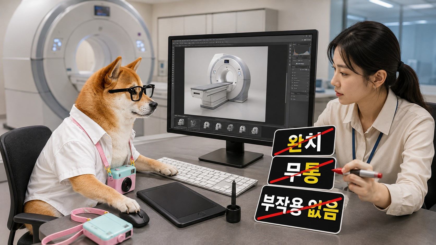 병원 홍보 촬영에서 의료법상 피해야 할 연출은 무엇인가요? 참고 이미지