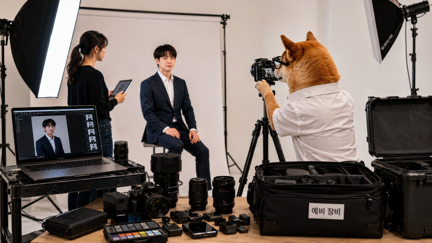 카메라 한 대로 찍는 촬영과 B2B 출장 촬영은 뭐가 다른가요? 참고 이미지