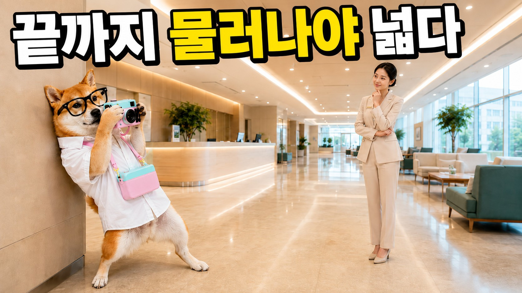 넓은 병원인데 왜 사진에서는 좁아 보이나요?