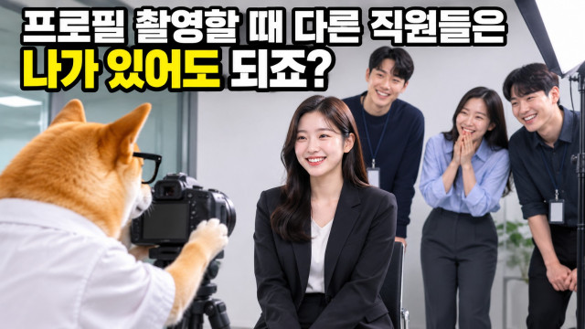 프로필 촬영할 때 다른 직원들은 나가 있어도 되죠?