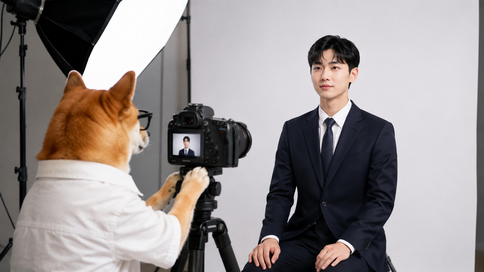 기업 프로필 촬영할 때 증명사진도 같이 찍을 수 있나요? 참고 이미지